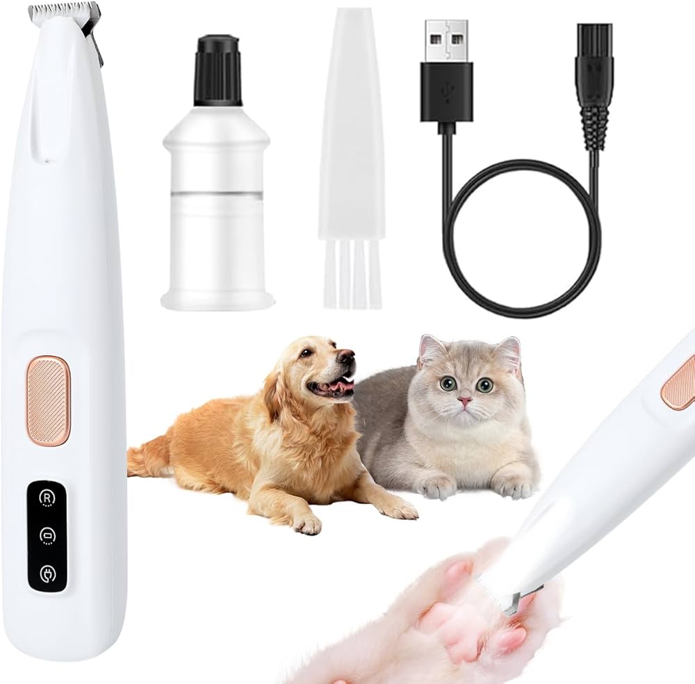 Electric pet paw trimmer for dogs and cats