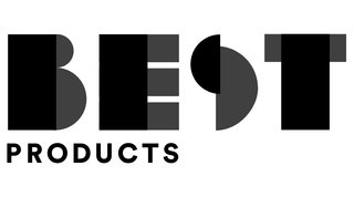 Black and gray 'BEST PRODUCTS' logo on a white background